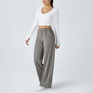 NWT 33" inseam Halara Straight Leg Pants Silent Storm